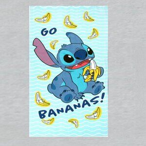 Disney Lilo And Stitch Go Bananas Beach Towel Measures 28 x 58 inches